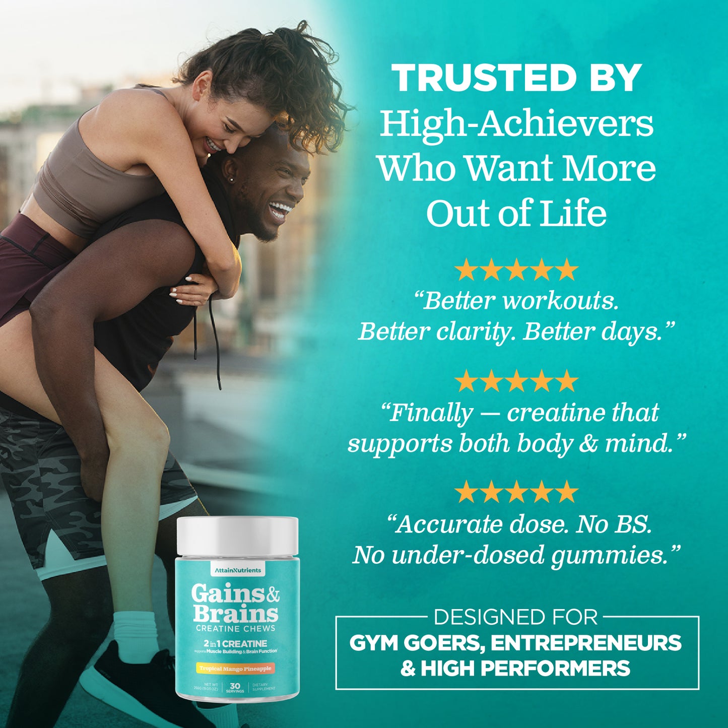 Creatine Chews – 5000mg Creatine Monohydrate Tablets For Men & Women